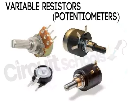 variable resistors potentiometers