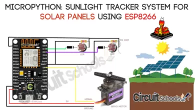 MicroPython-SunLight Tracker system for solar panels using ESP8266