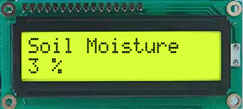 Interfacing capacitive moisture sensor with arduino and lcd display