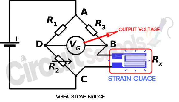 wheatstone bridge for strain guage load cell