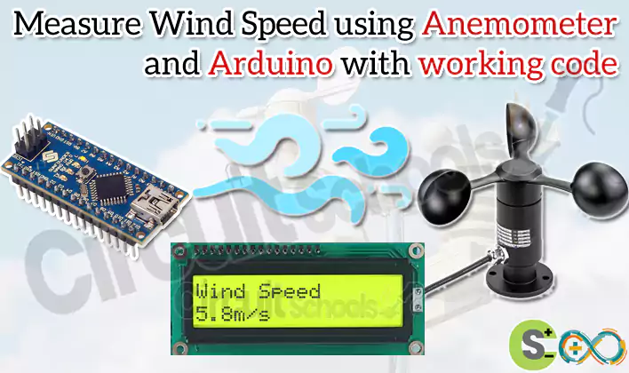 Measure Wind Speed using Anemometer and Arduino with working code