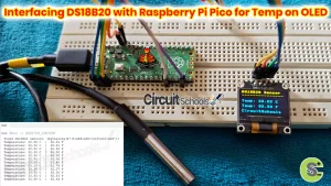 Interfacing DS18B20 with Raspberry Pi Pico for Temp on OLED